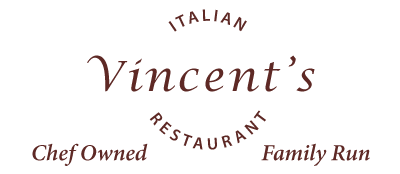 Logo for Vincent's Fine Italian dining in Freehold, NJ